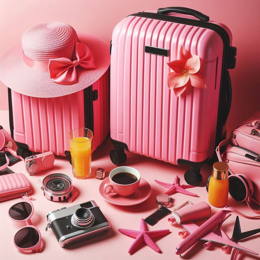 Hot Pink Luggage